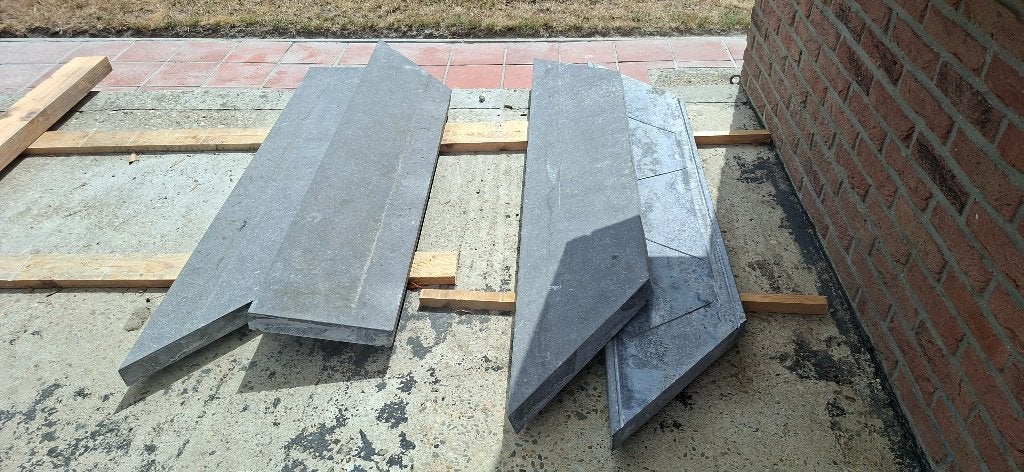 blauwe steen, Ophalen of Verzenden, Zo goed als nieuw, Minder dan 5 m², Terrastegels