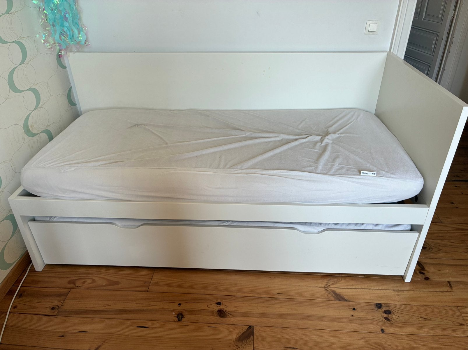 Lit ado ikea avec tiroir pour lit d’appoint, Enlèvement, Comme neuf
