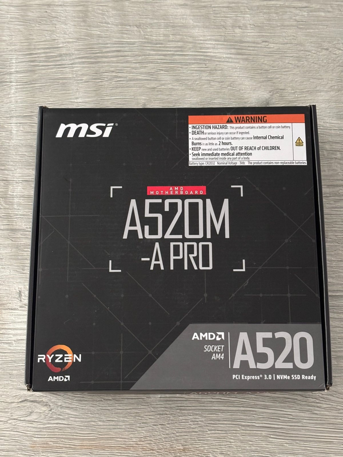 MSI A520M-A PRO, Informatique & Logiciels, Cartes mères, Enlèvement, Neuf, AMD, DDR4