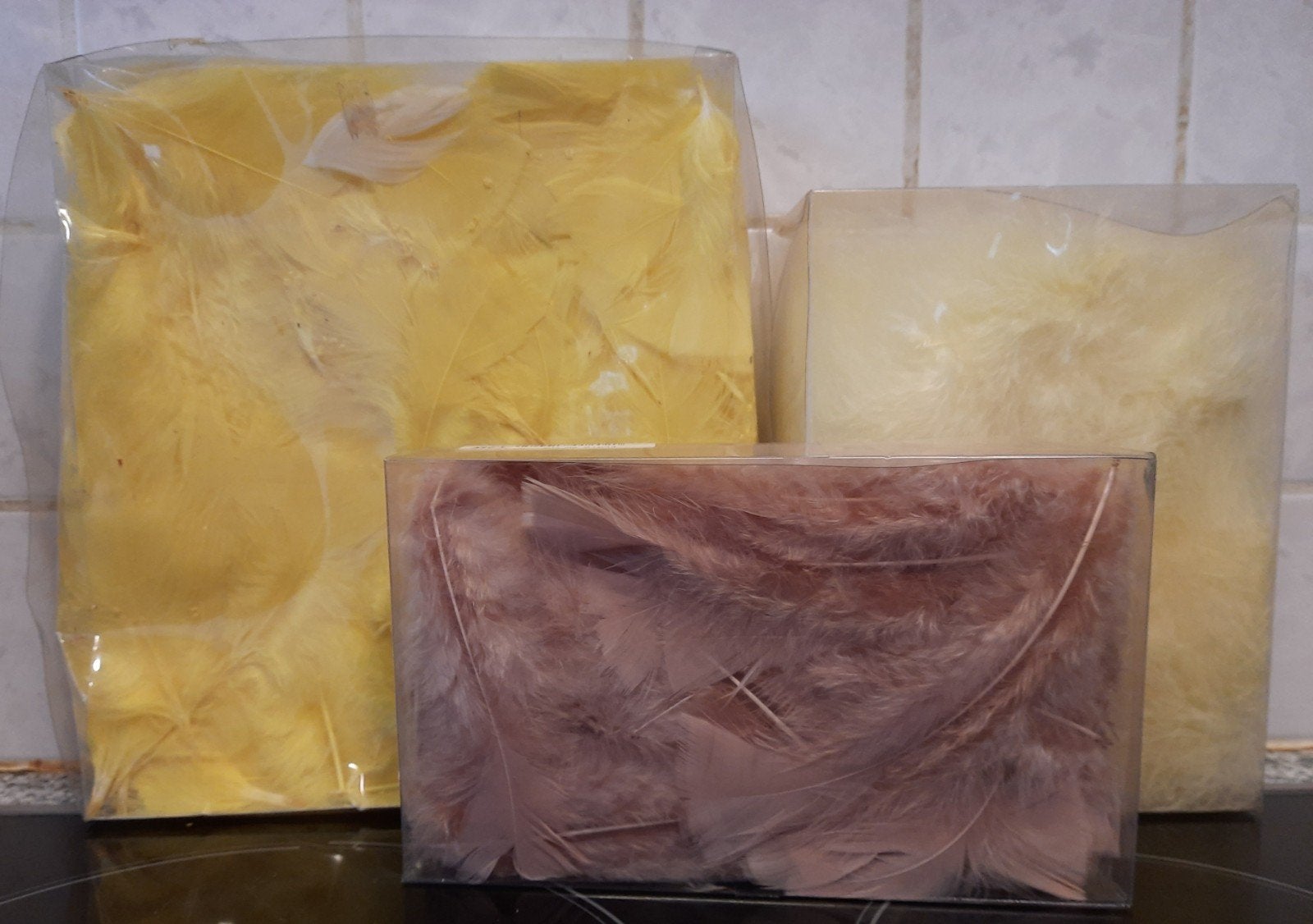 Pluimen, Ophalen, Nieuw, Geel, Knutselmateriaal