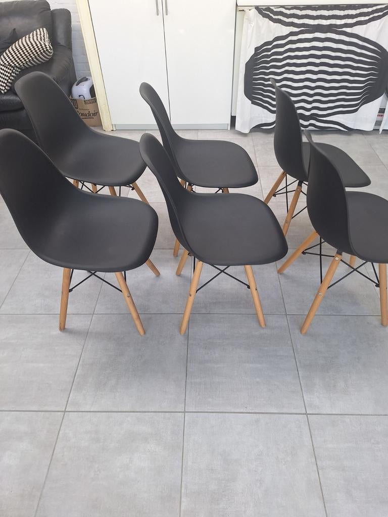 6 stoelen te koop, Ophalen, Zwart, Vijf, Zes of meer stoelen