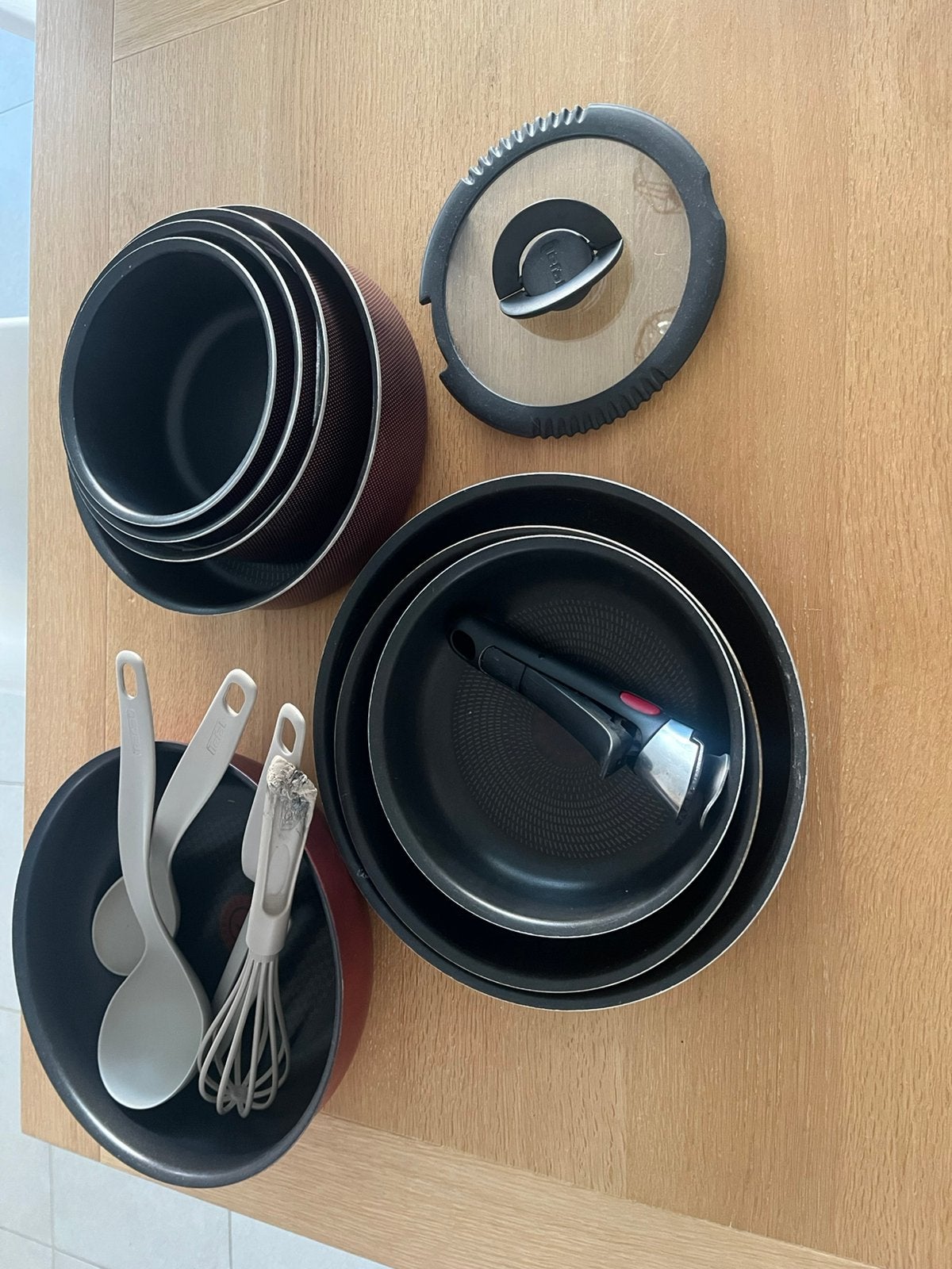set Tefal kookgerei met accessoires, Enlèvement, Comme neuf, Casserole, Tefal
