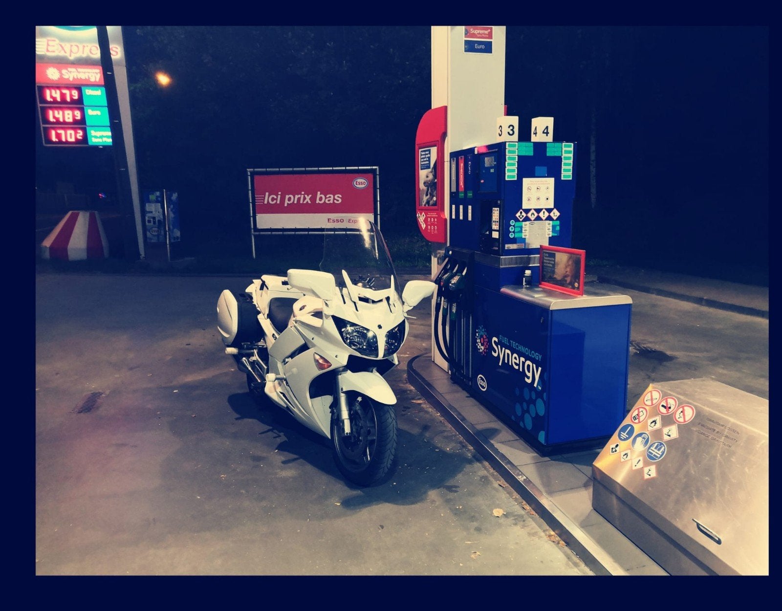 Yamaha FJR 1300 AP (ex police) 2010 - ABS - 83.905 km blanch, Motos, Permis Moto A, Tourisme, Occasion, 1300 cm³