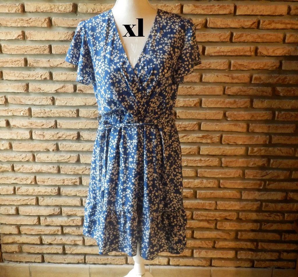 (35) -robe femme t.42 bleue - shein -, Blauw, Maat 42/44 (L), Ophalen of Verzenden, Zo goed als nieuw