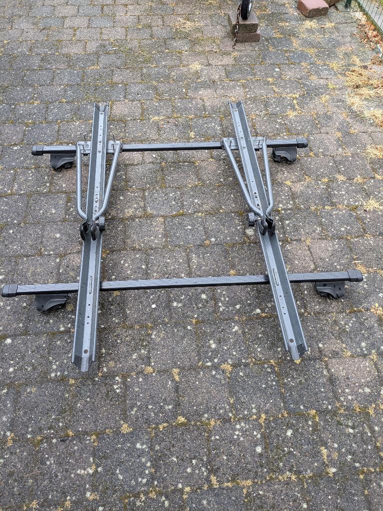 Fietsendrager, Ophalen, 2 fietsen, Gebruikt, Dakdrager