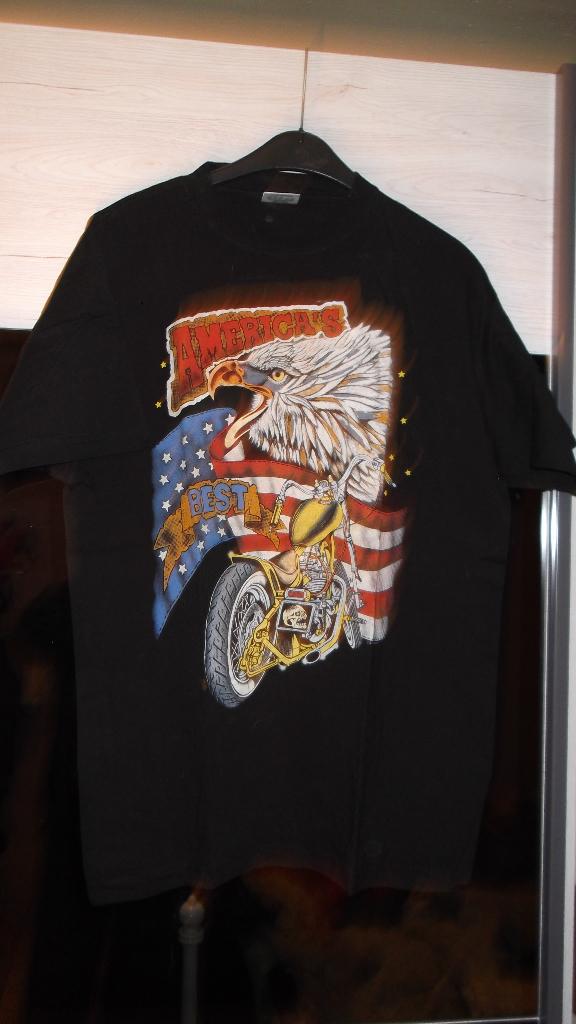 T-SHIRT""Moto/Aigle""(Large), Kleding | Heren, Ophalen of Verzenden, Gedragen, Maat 52/54 (L), Zwart