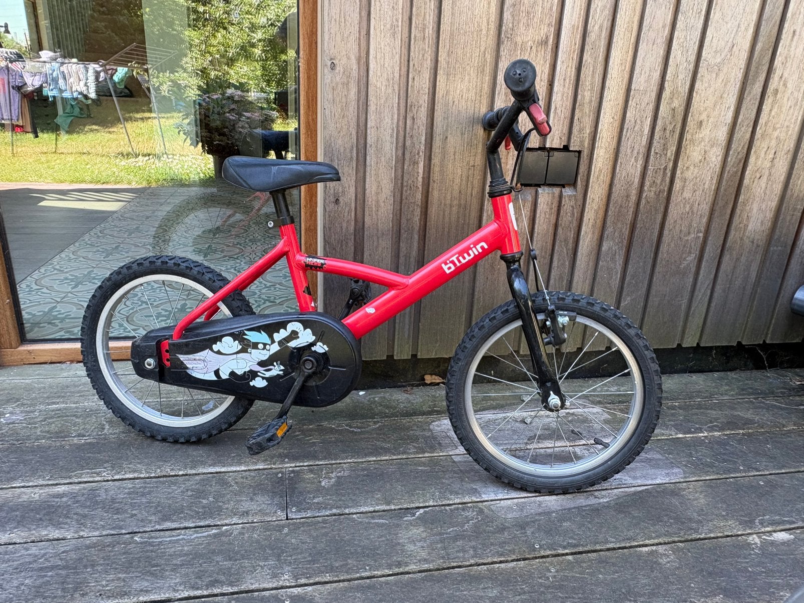 kinderfiets b’Twin 16 inch, Ophalen, Gebruikt