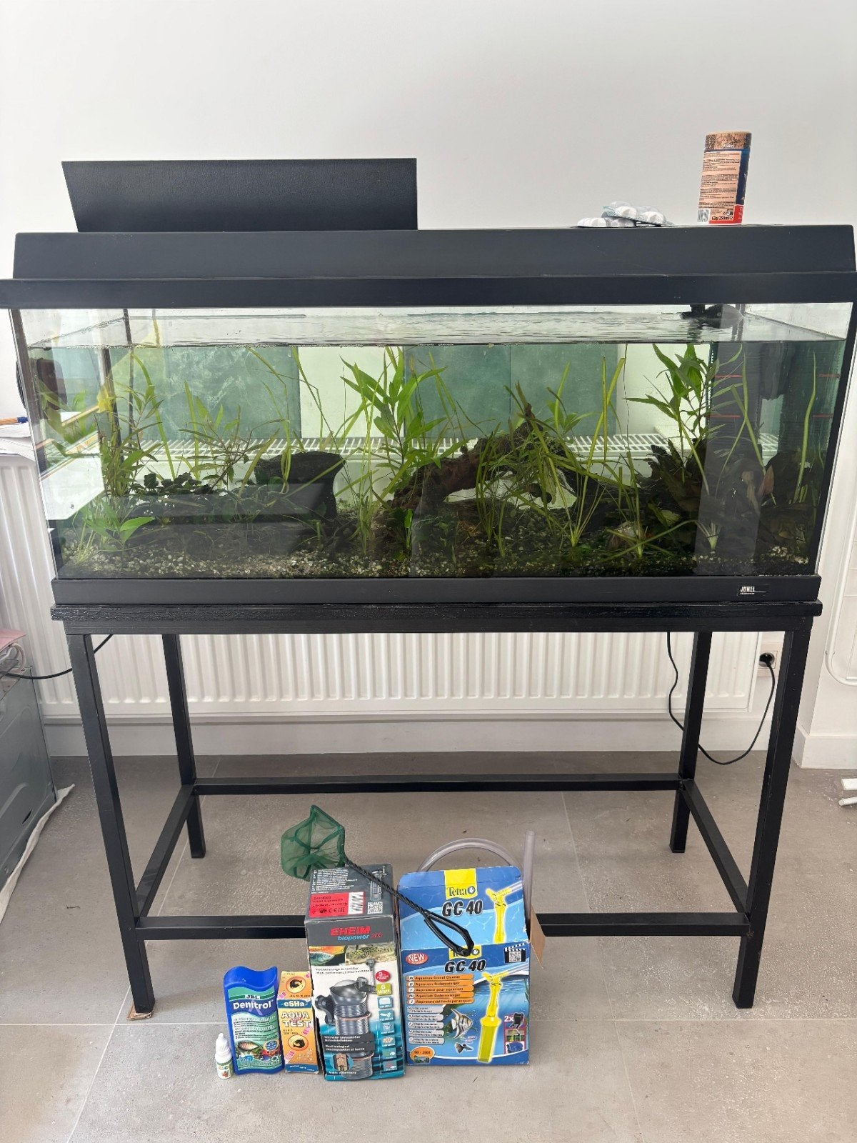 Aquarium Juwel 160l  + 2 vissen, Dieren en Toebehoren, Ophalen, Inclusief deksel, Gebruikt, Juwel