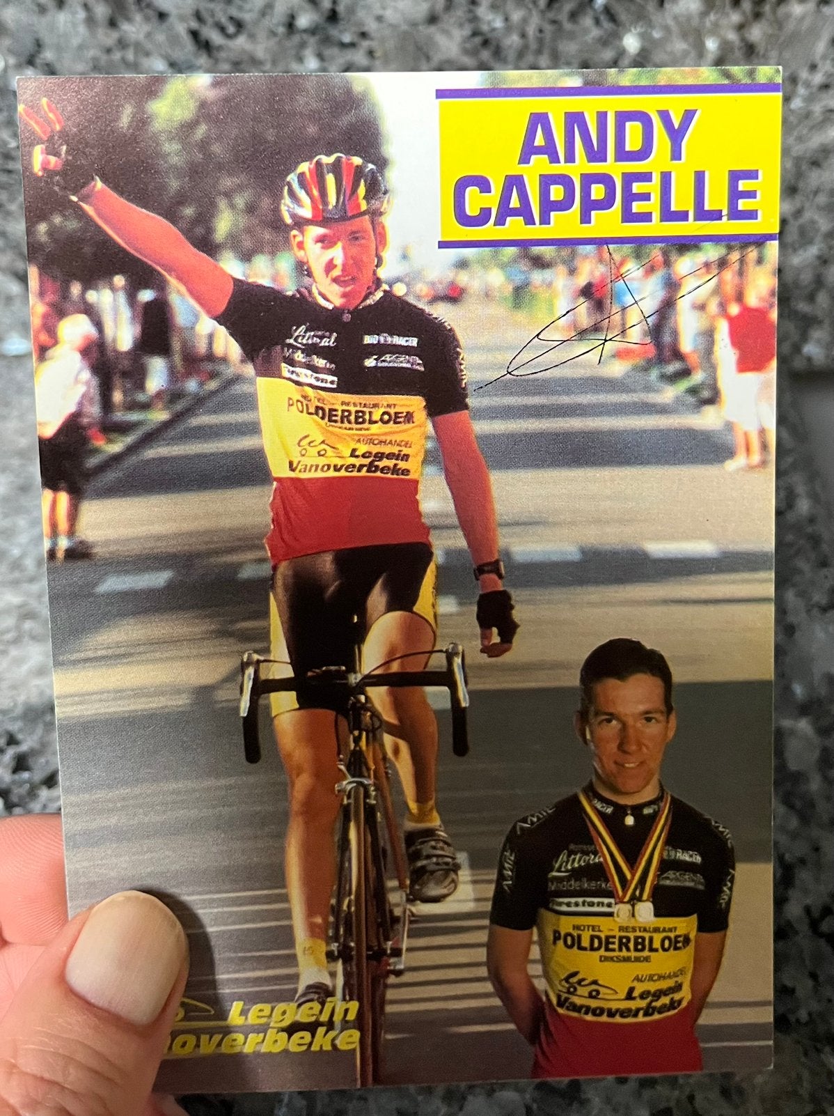 Andy Cappelle, champion de Belgique en cyclisme, Enlèvement, Comme neuf