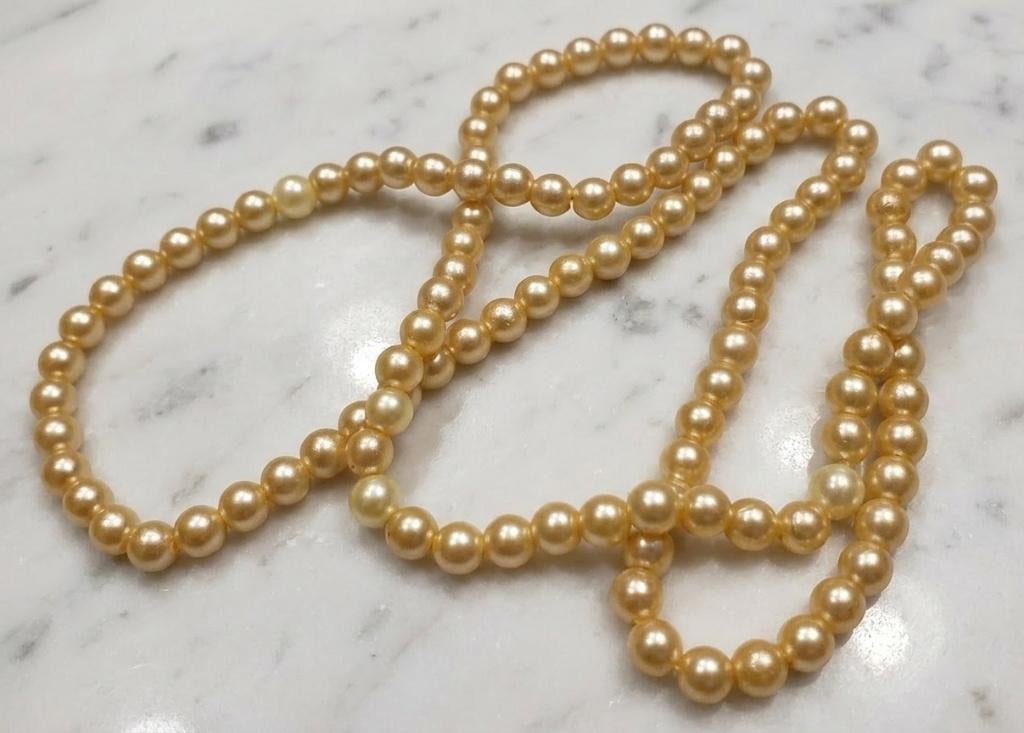 lot kralen parels champagne 4mm +- 115, Ophalen of Verzenden, Nieuw, Kraal