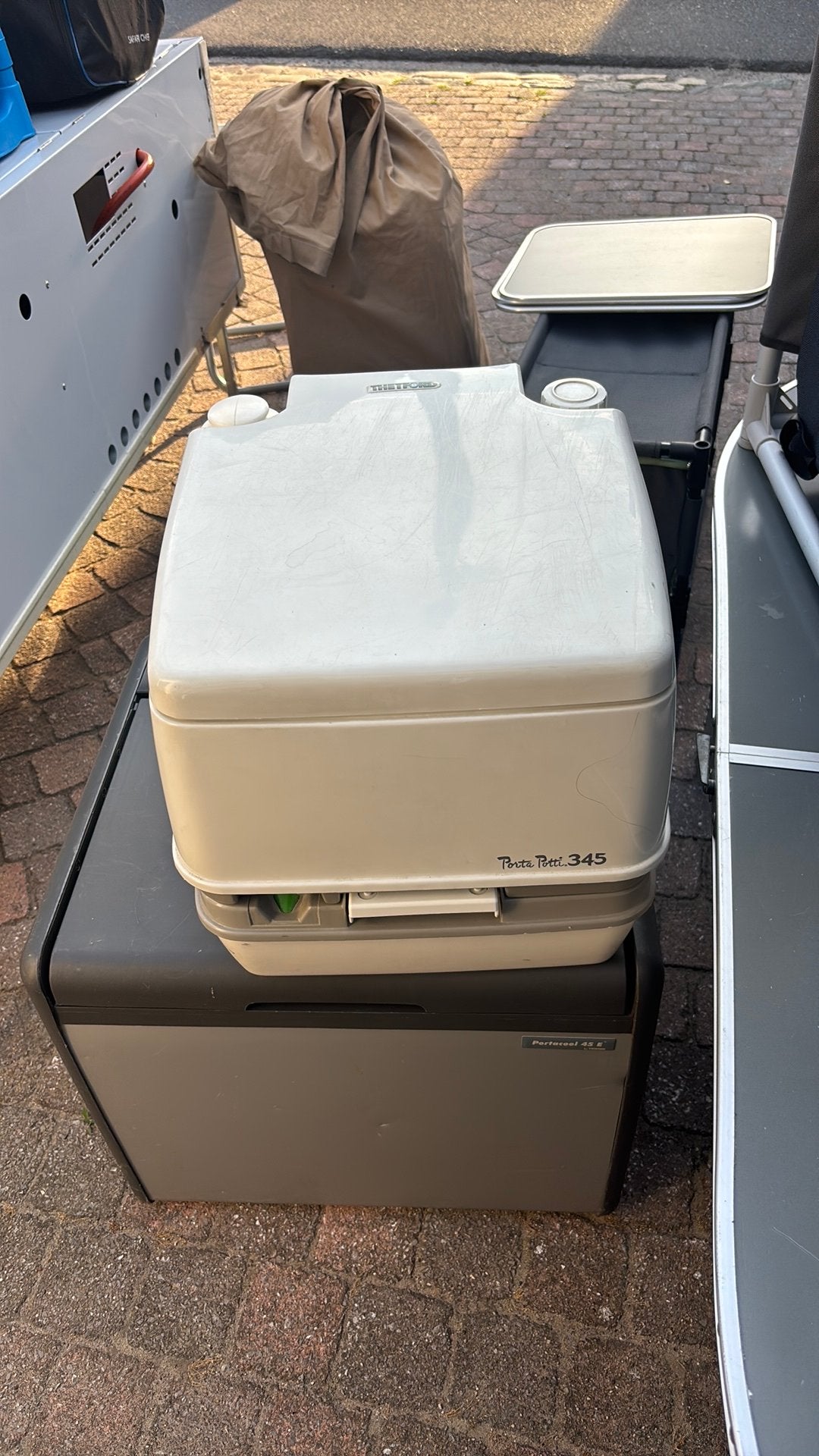 Porta potti, Enlèvement, Comme neuf