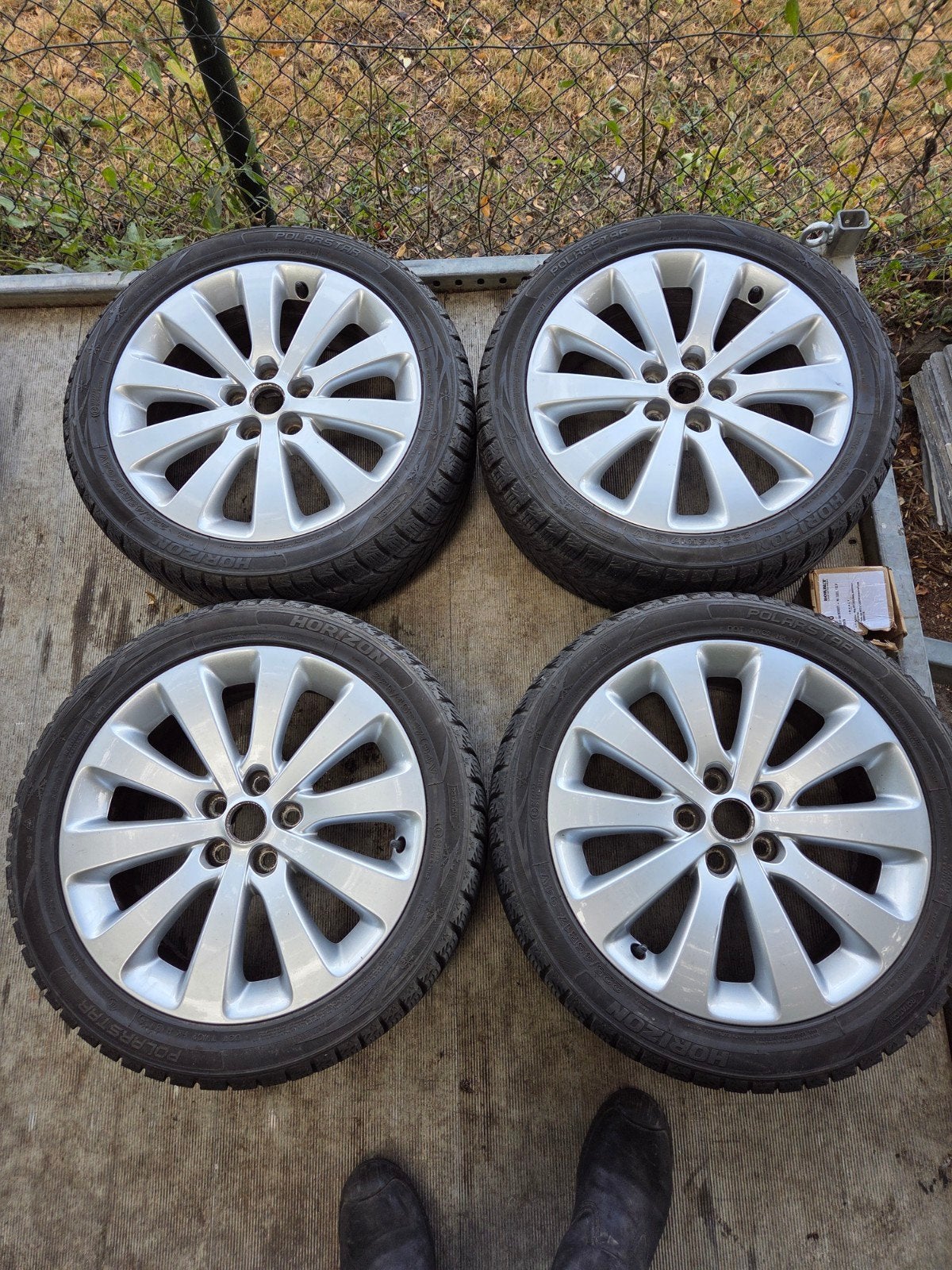 17" 5x118 225/45R17 voor opel, Ophalen, Gebruikt, 17 inch, All Season