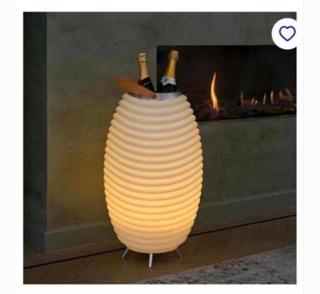 Kooduu Synergy 35S Lamp/wijnkoeler met Bluetooth Speaker, Enlèvement, Neuf, 41 cm, Design