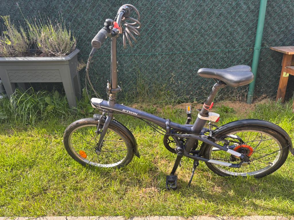 Plooifiets Decathlon, Vélos & Vélomoteurs, Vélos | Vélos pliables, Utilisé, Femmes, Autres marques, Totalement pliable, Frein à disque