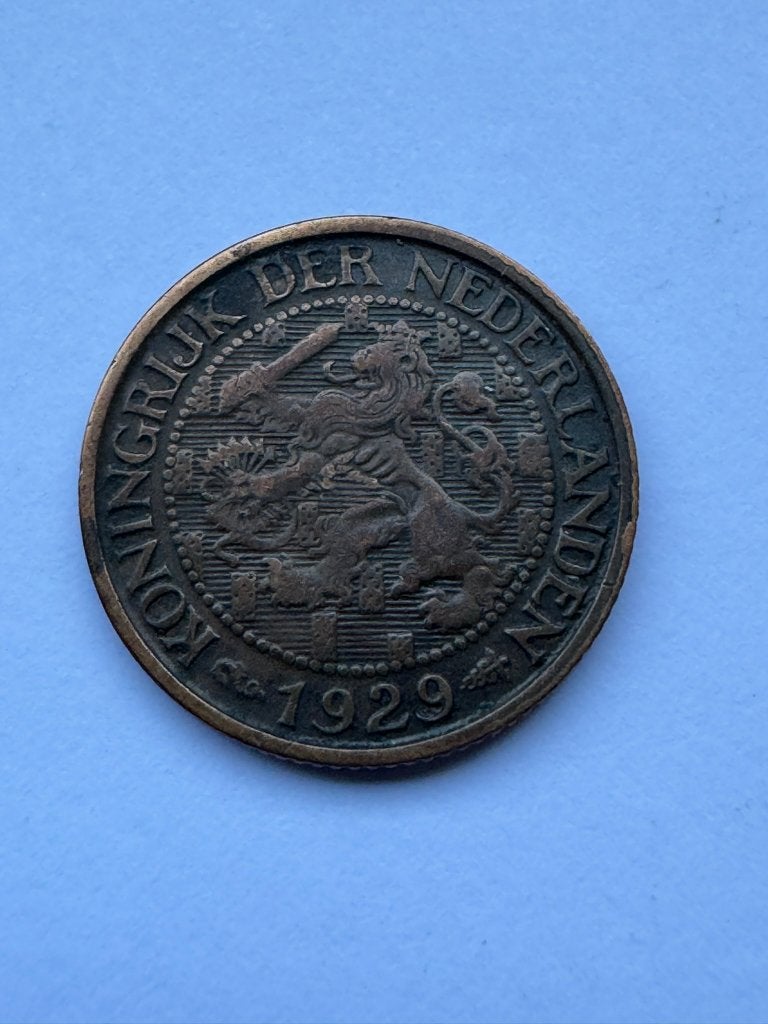 Nederland - 1 cent 1929, Ophalen of Verzenden, Koningin Wilhelmina, 1 cent, Losse munt