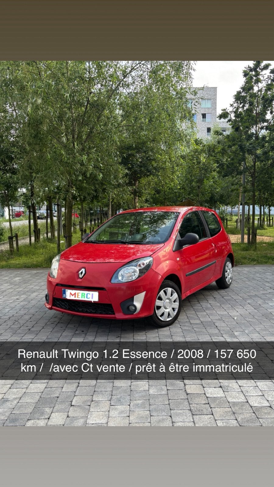 Renault twingo essence pret a être imattriculé, Enlèvement ou Envoi