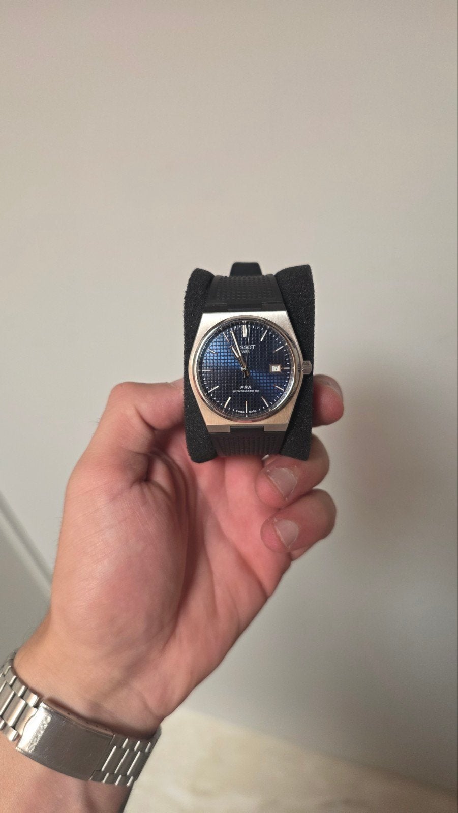 tissot prx powermatic 40, Montre-bracelet, Autres marques, Enlèvement ou Envoi, Autres matériaux