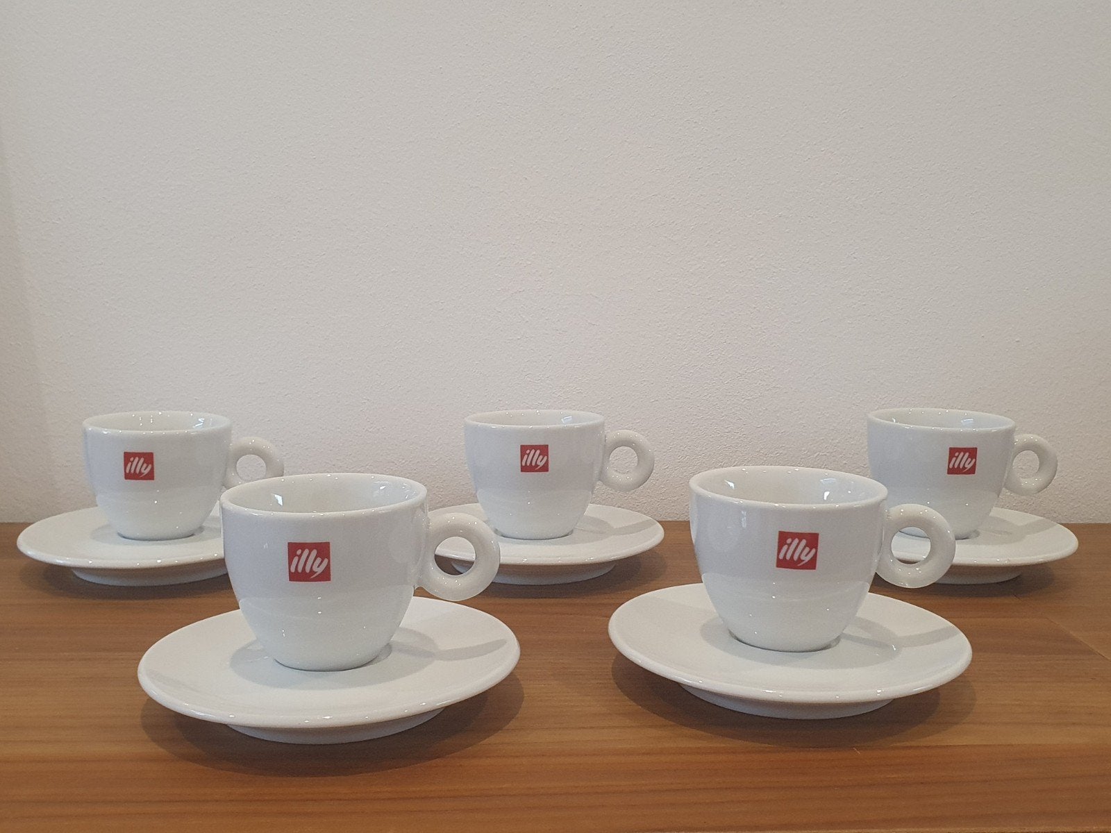 5x Illy tas en ondertas (120ml), Ophalen of Verzenden, Illy