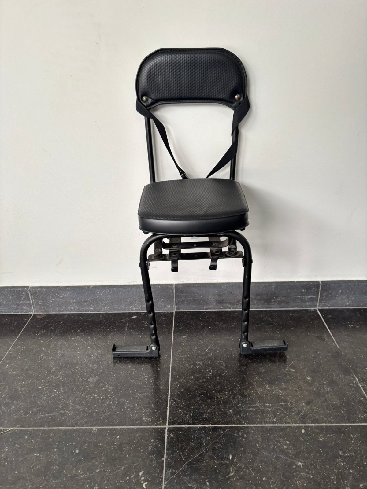 Fietsstoel, zwart, Fietsen en Brommers, Ophalen, Achterzitje, Voetsteuntjes, 15 t/m 36 kg