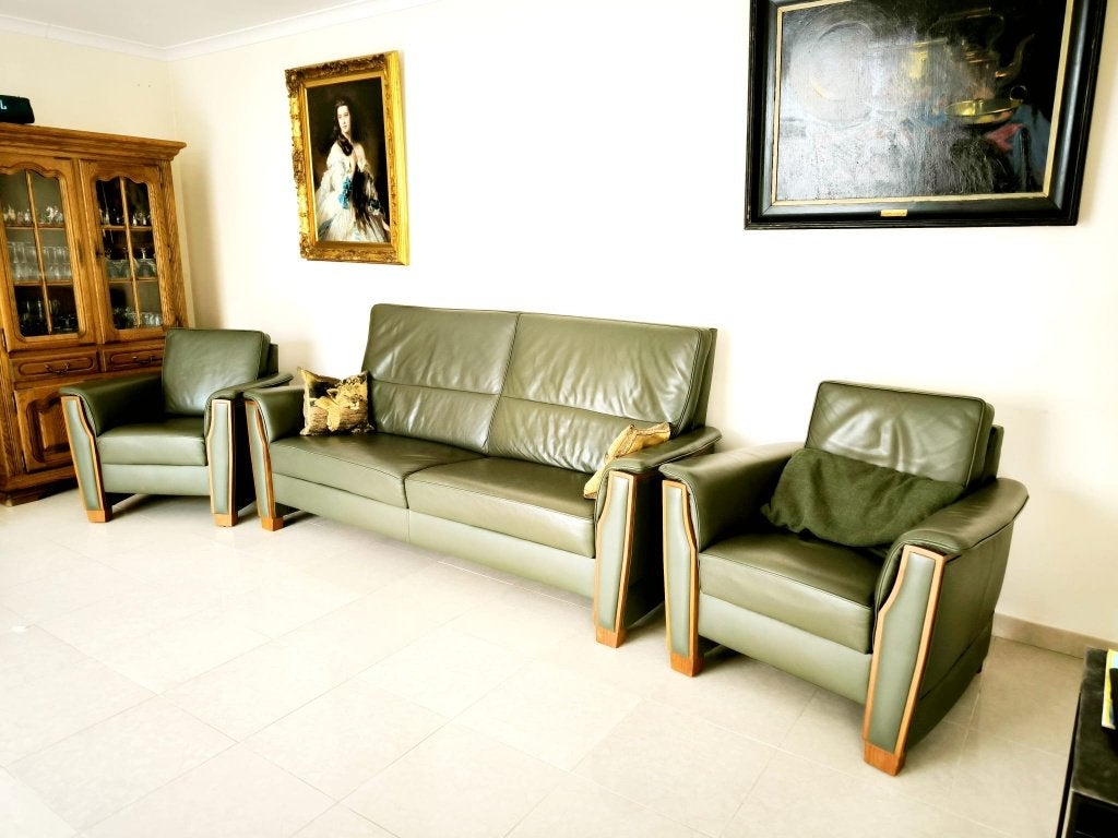 Canapé avec ses 2 fauteuils, Maison & Meubles, Fauteuils, 75 à 100 cm, 125 cm ou plus, Enlèvement, Utilisé