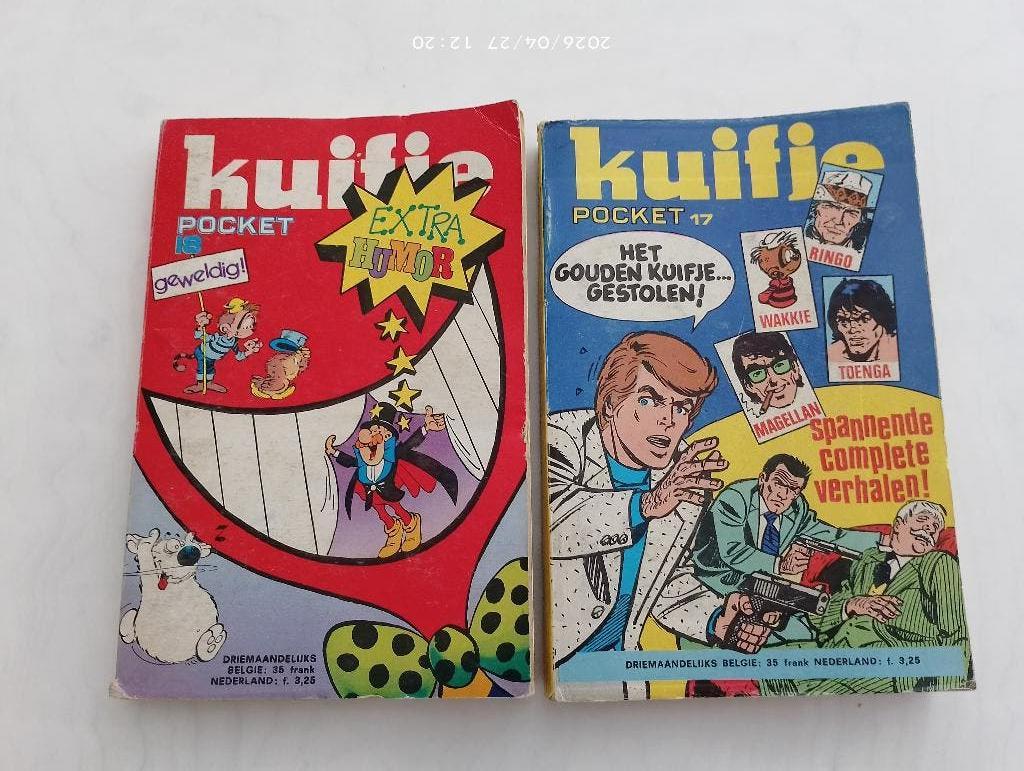 Kuifje pocket boek vintage, 2 stuks, Boeken, Ophalen of Verzenden, Zo goed als nieuw, Overige