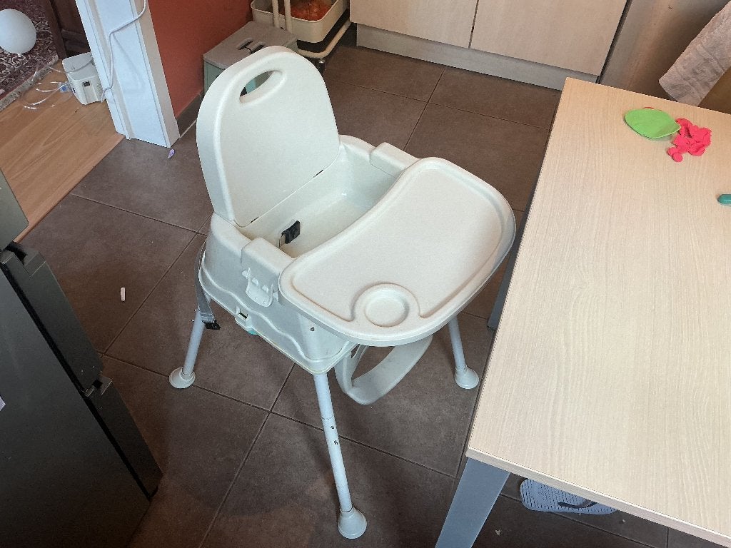 Chaise haute bébé avec plateau à clipser, Enlèvement, Comme neuf, Chaise évolutive, Plateau amovible