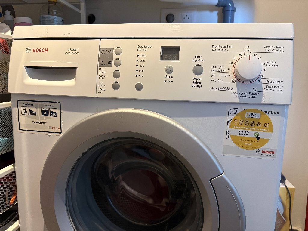 Machine à lessiver Bosch Maxx 7, Electroménager, Lave-linge, 1200 à 1600 tours, 6 à 8 kg, 85 à 90 cm, Programme lavage à la main