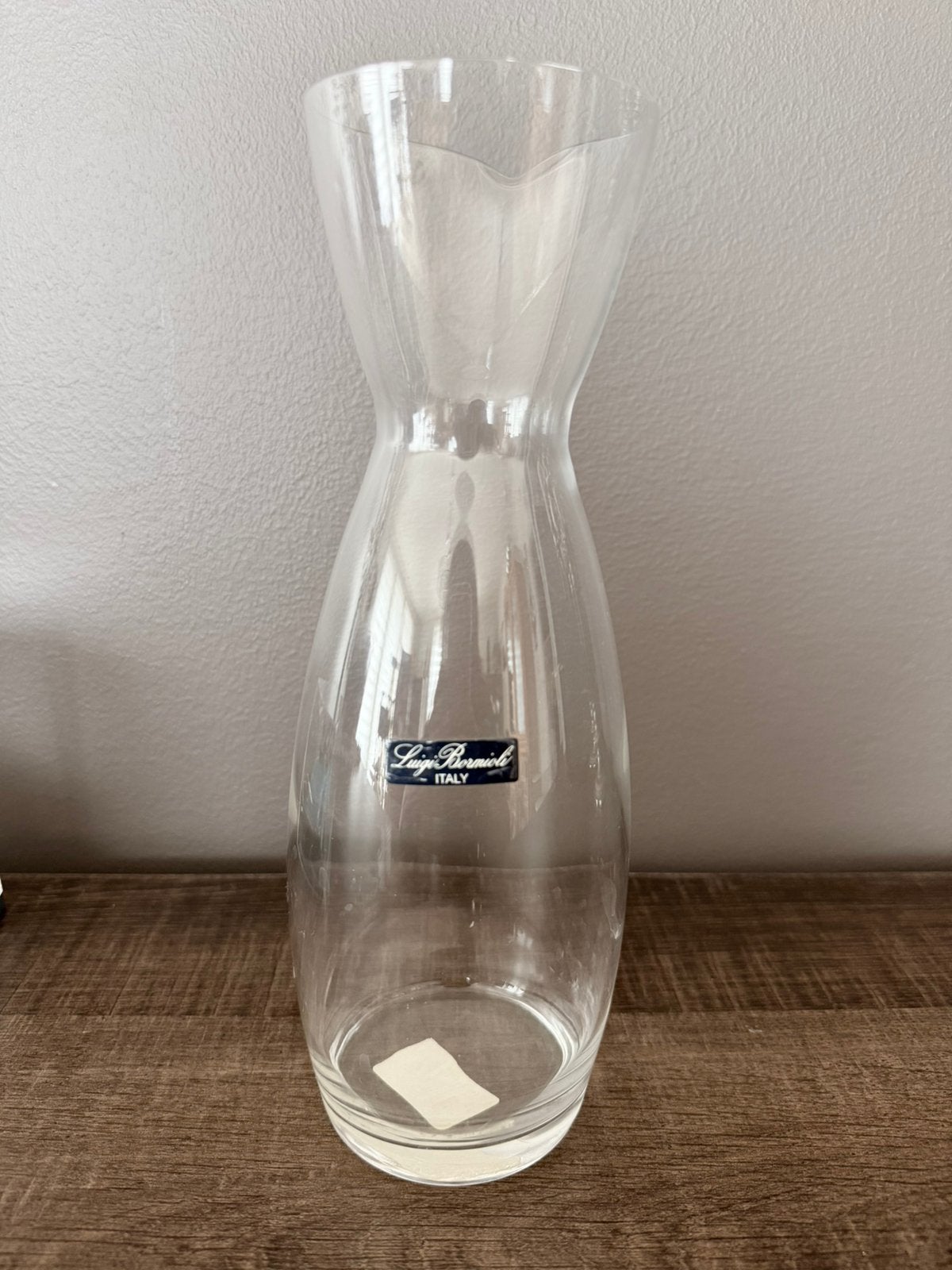 Vase Luigi Bormioli, Enlèvement, Comme neuf, Transparent, Verre