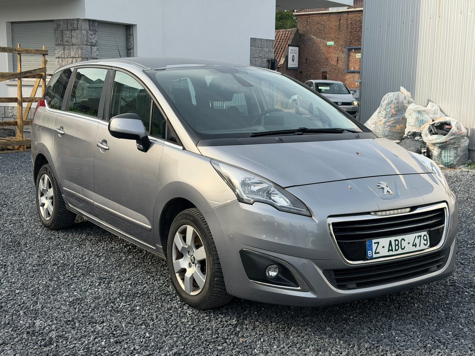 Peugeot 5008 1.6HDI 2015 7 places euro 6b, Autos, Argent ou Gris, Achat, USB, Euro 6