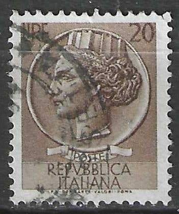 Italie 1968/1972 - Yvert 998 - Munt van Syracuse - 20 l (ST), Verzenden, Gestempeld