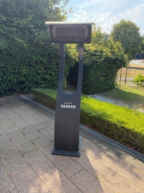 terrasverwarmer, Ophalen, Gebruikt