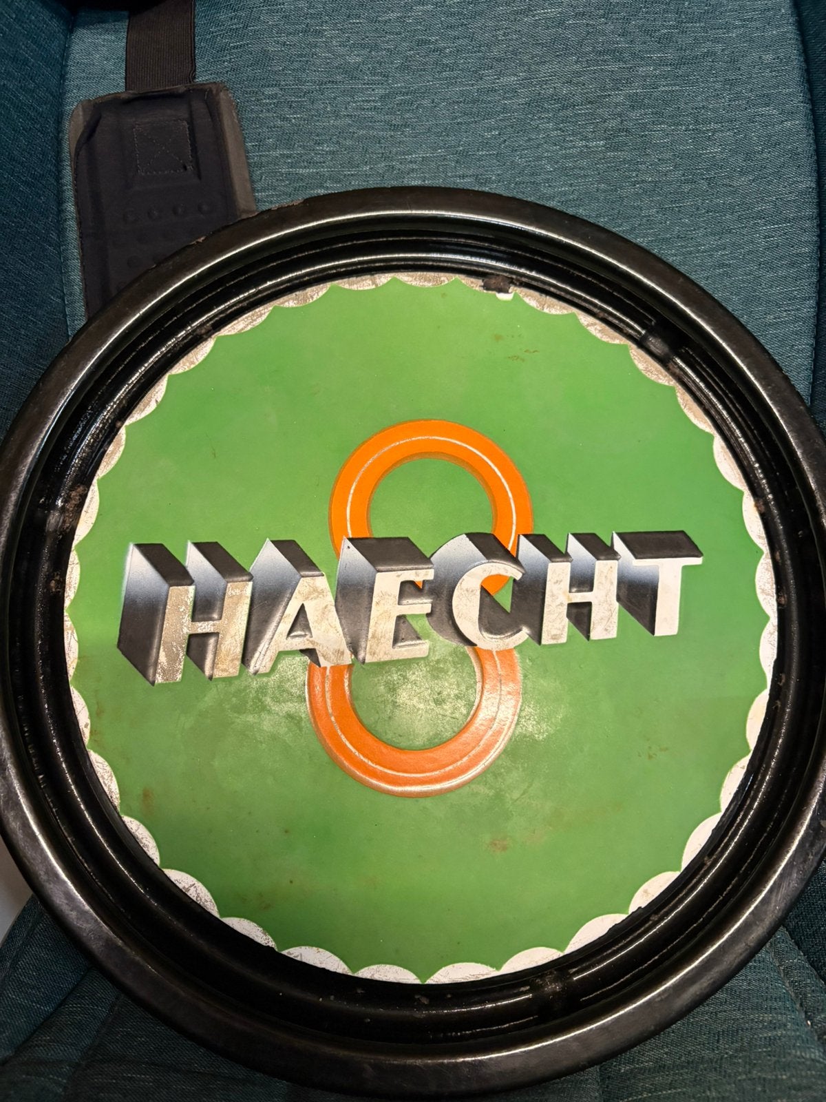 Haecht email bier plateau 31,5 cm, Verzamelen, Ophalen of Verzenden