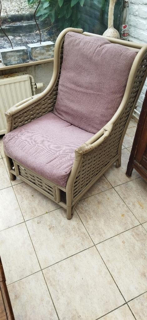 Veranda tuinset, Tuin en Terras, Ophalen, Gebruikt, Rotan