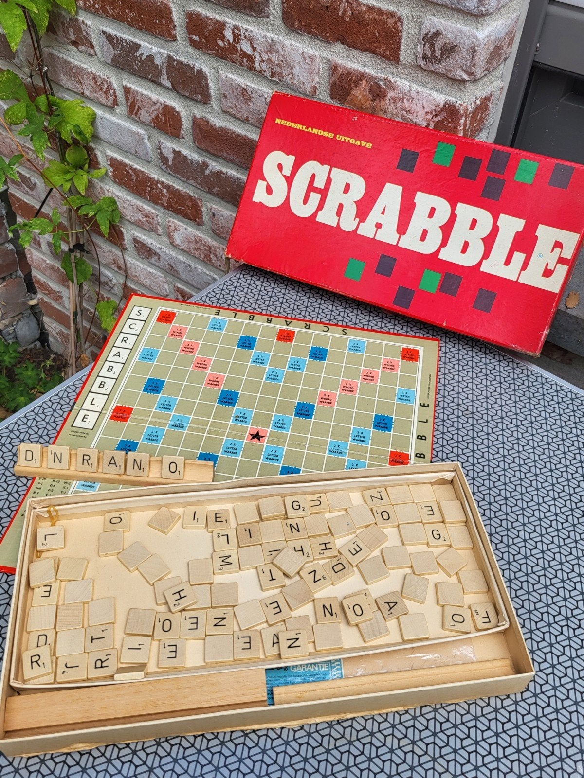 Vintage Scrabble - Nederlandse Uitgave met Houten Letters, Ophalen