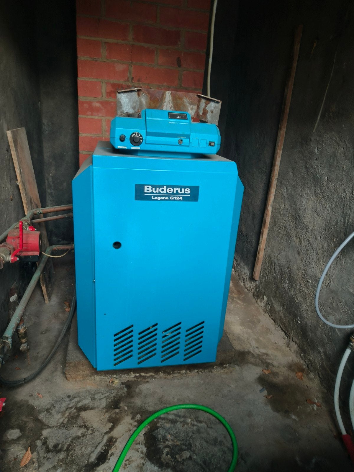 Gratis gasbrander Buderus, Ophalen