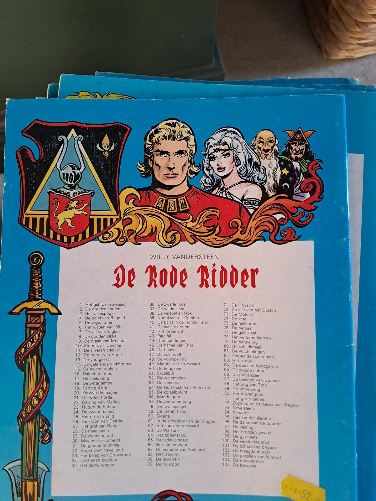 Rode Ridder lot, Ophalen, Gelezen, Willy Vandersteen, Complete serie of reeks