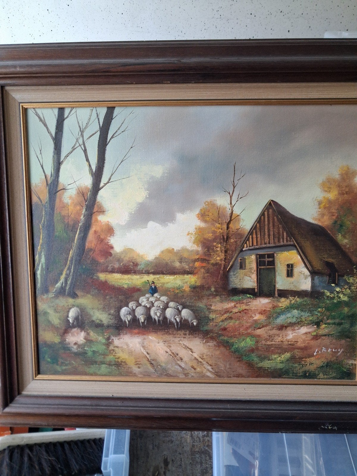 Schilderen op doek olieverf, Ophalen