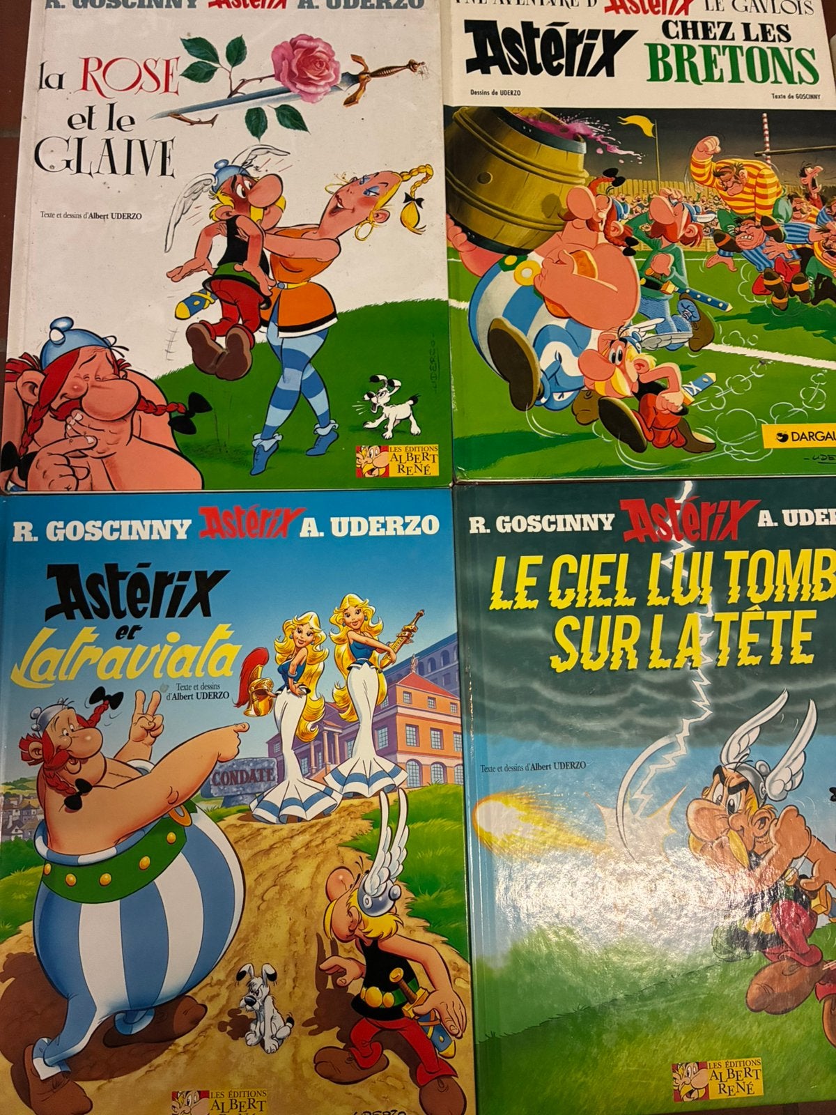Lot van 5 ASTERIX albums (FRANS), Ophalen, Gelezen