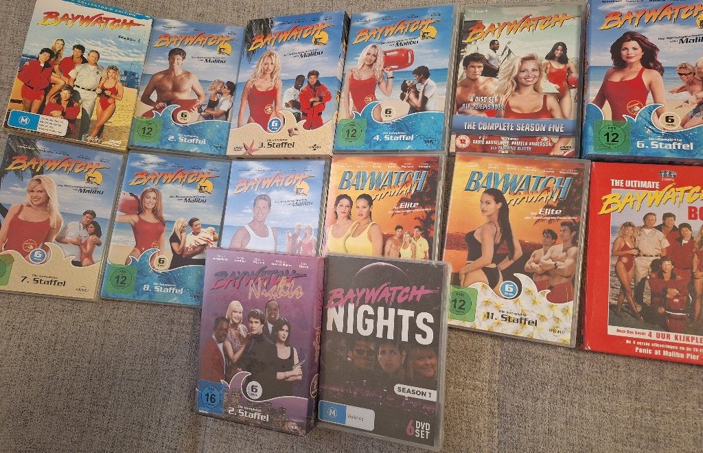 Baywatch seizoen 1-11 + andere, Cd's en Dvd's, Ophalen