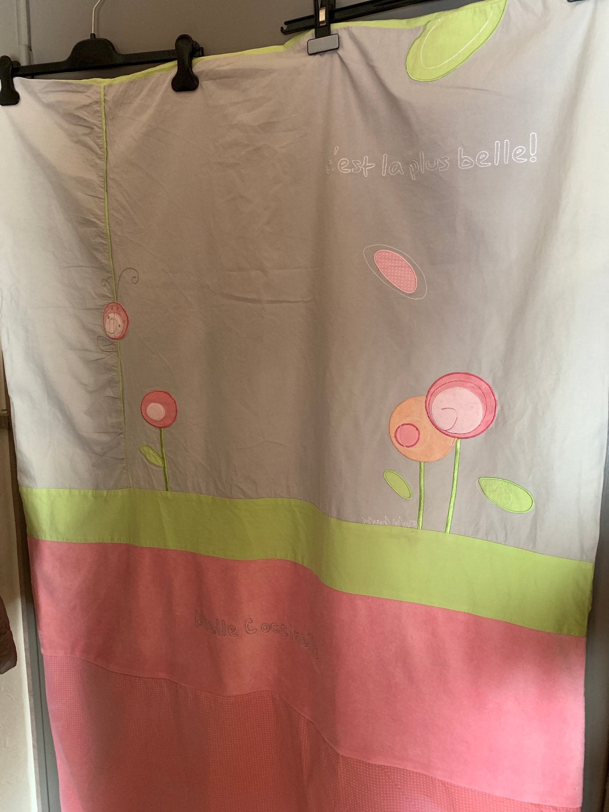 Housse couette et tour de lit pour enfant, Enfants & Bébés, Rose, Housse de couette, Fermeture éclair, Enlèvement