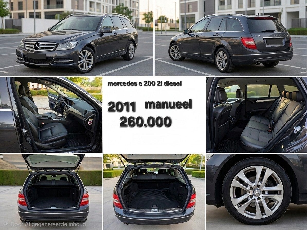 Mercedes c200 2011 diesel 2l 260.000, Autos, Mercedes-Benz, Euro 5, Achat, Série 200, Boîte manuelle