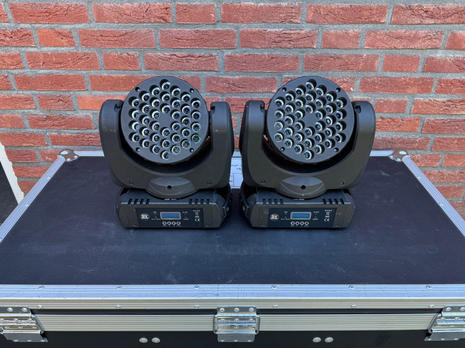 2 wash/beam movingheads, Muziek en Instrumenten, Licht en Laser, Zo goed als nieuw, Licht, Geluidgestuurd, Kleur, Stroboscoopeffect