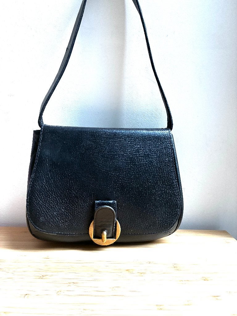 Delvaux Chasseresse 1961-'62, Ophalen of Verzenden, Gebruikt, Zwart, Schoudertasje
