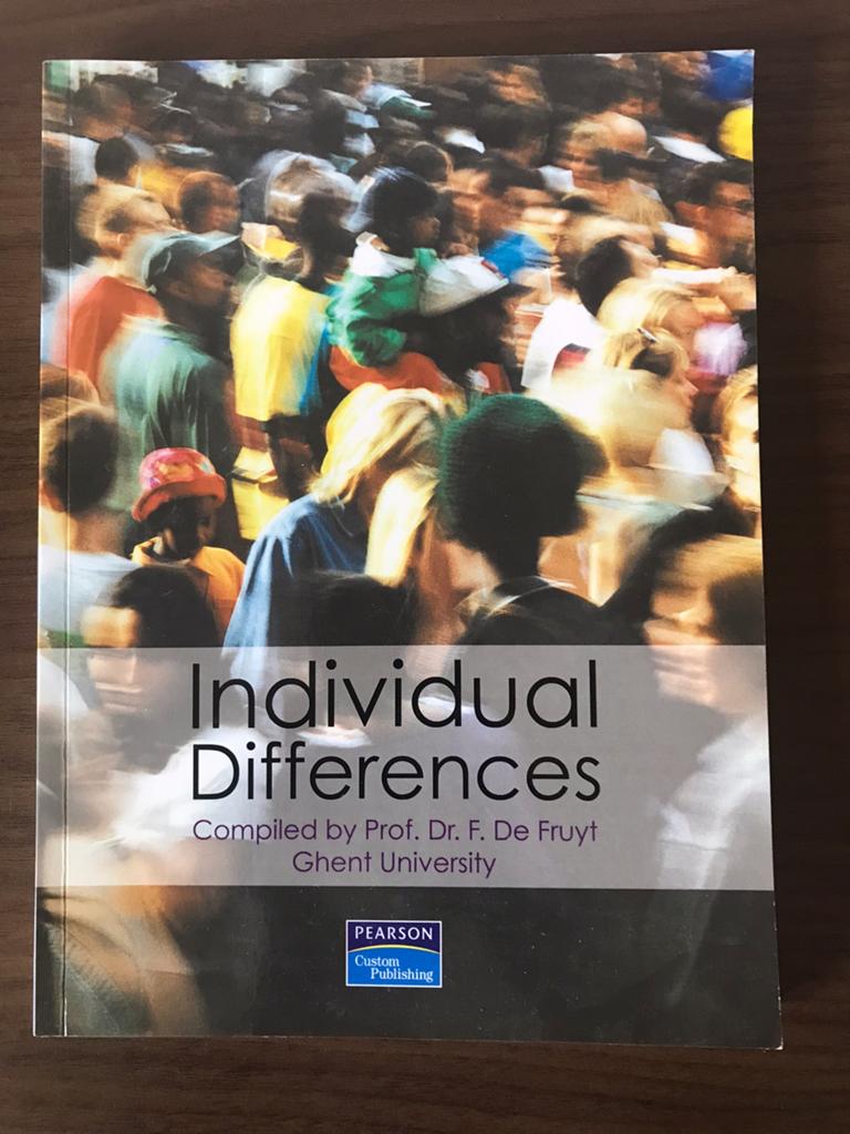 Individual differences (studieboek psychologie), Boeken, Ophalen of Verzenden