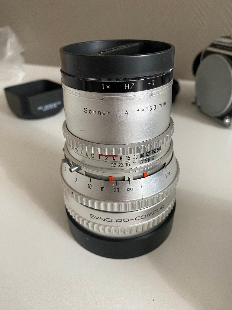 Hasselblad Sonnar 150mm f/4-objectief, Audio, Tv en Foto, Ophalen, Gebruikt, 150 mm, Standaardlens