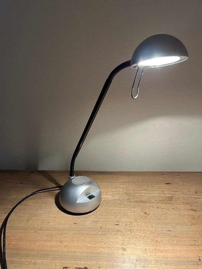 Degelijke bureaulamp, Ophalen, Zo goed als nieuw, Grijs, Industrieel