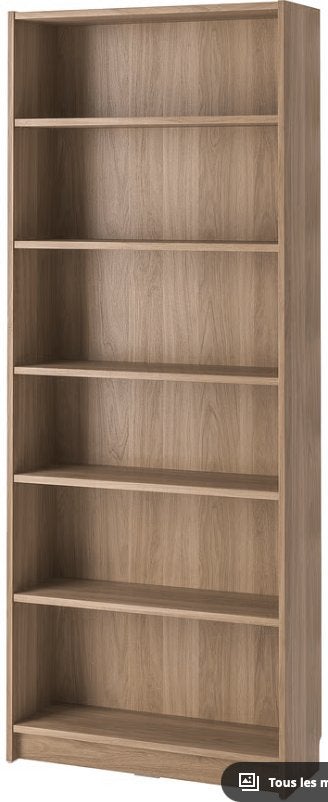 Bibliothèque BILLY (IKEA), motif chêne, 25 à 50 cm, Avec tablette(s), Enlèvement, Utilisé