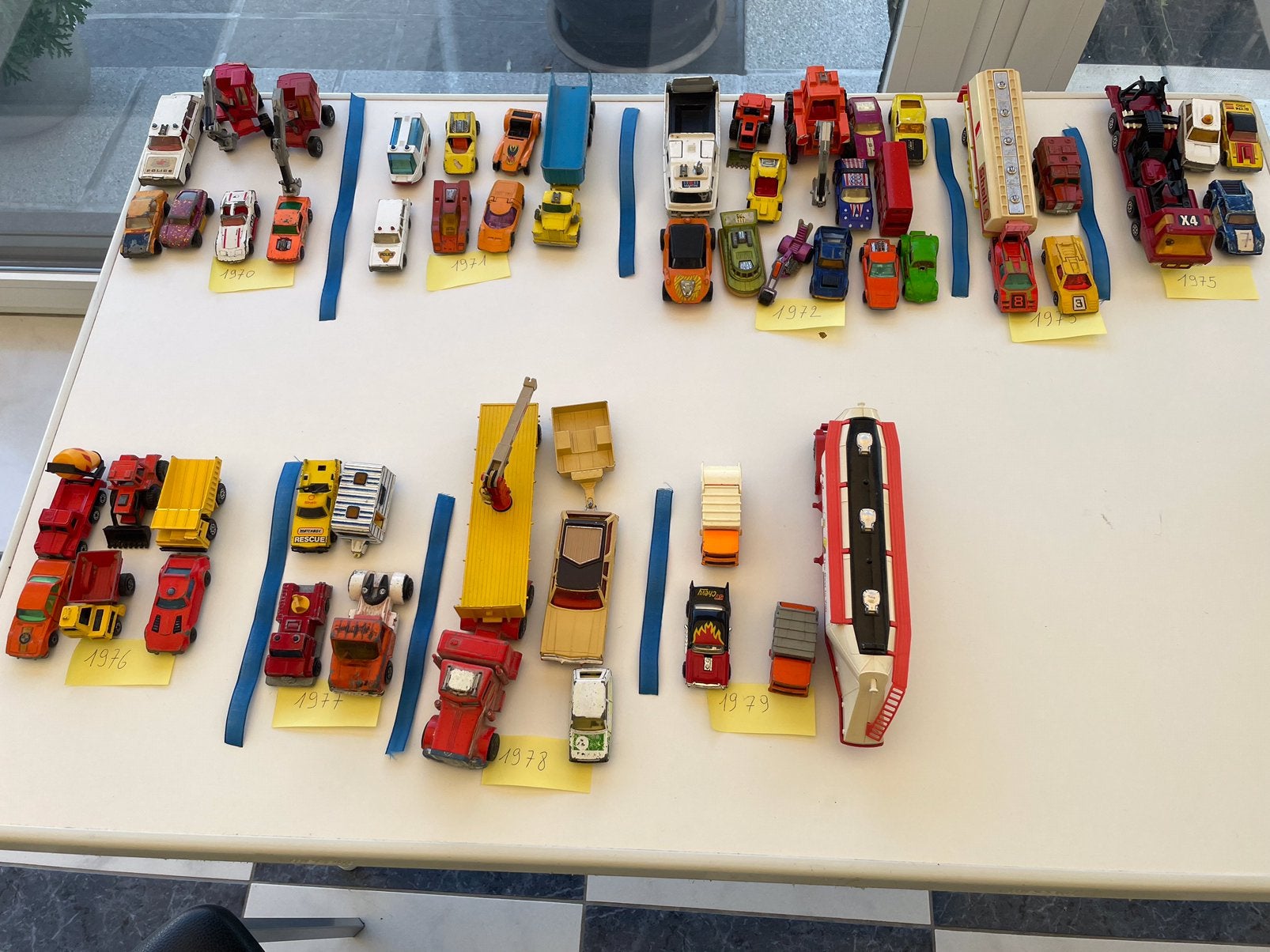 Matchbox miniatuur auto’s 142 stuks 1970 - 2002, Ophalen, Gebruikt
