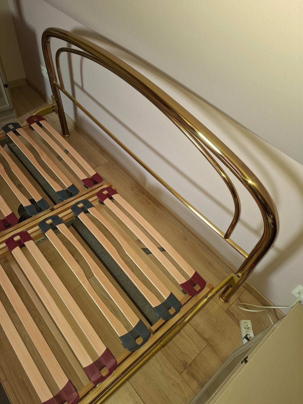 lit en cuivre, double, Enlèvement, 210 cm, 160 cm
