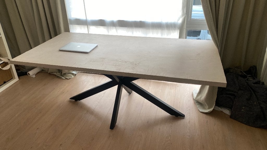 Grote design tafel 200x100cm - ik verhuis = spotprijs, Huis en Inrichting, Tafels | Eettafels, Zo goed als nieuw, 100 tot 150 cm